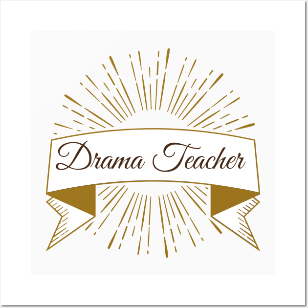 Drama Teacher Wall Art by Doddle Art